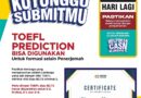 3 Hari Lagi! Info Terkait TOEFL Prediction