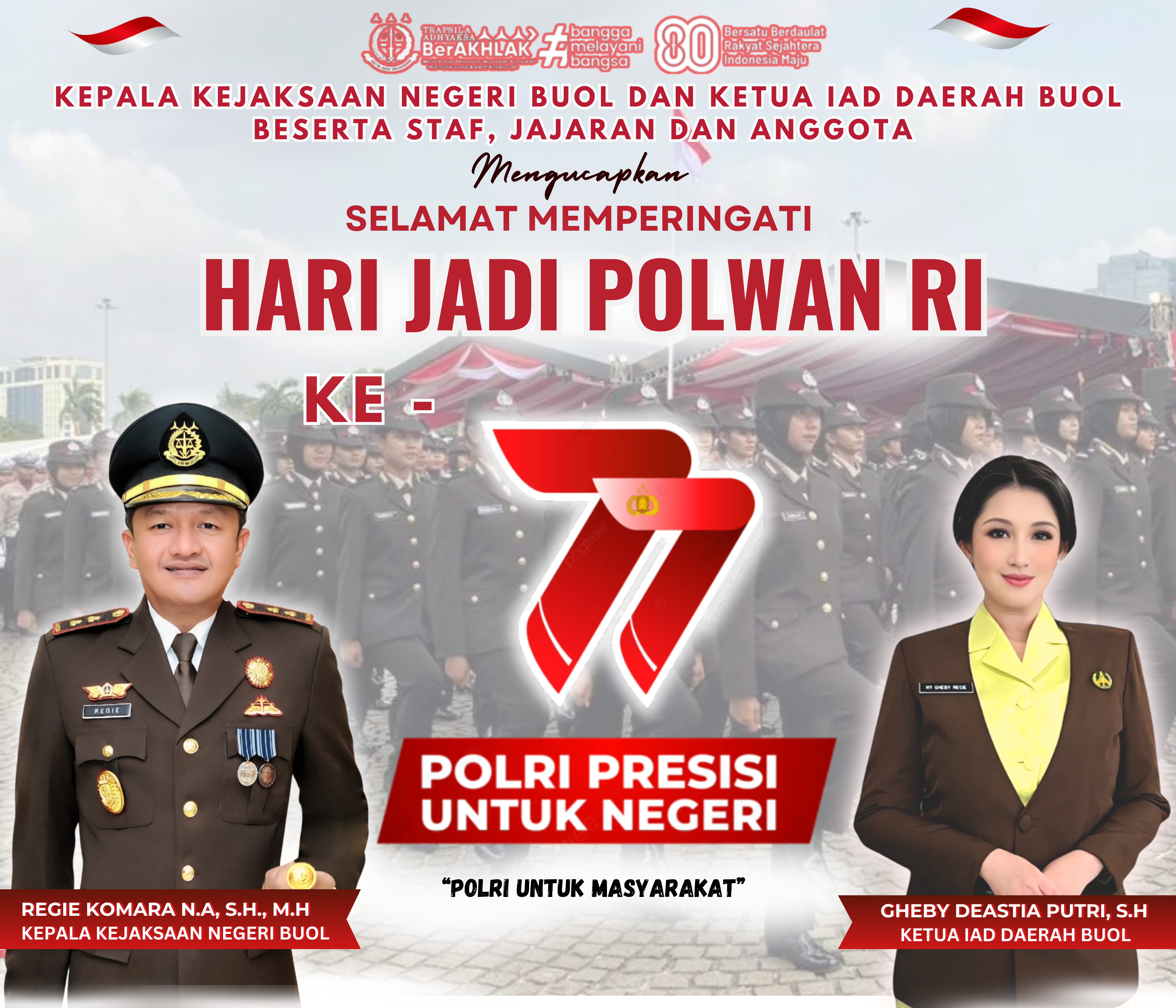 SELAMAT MEMPERINGATI HARI JADI POLWAN RI KE – 77