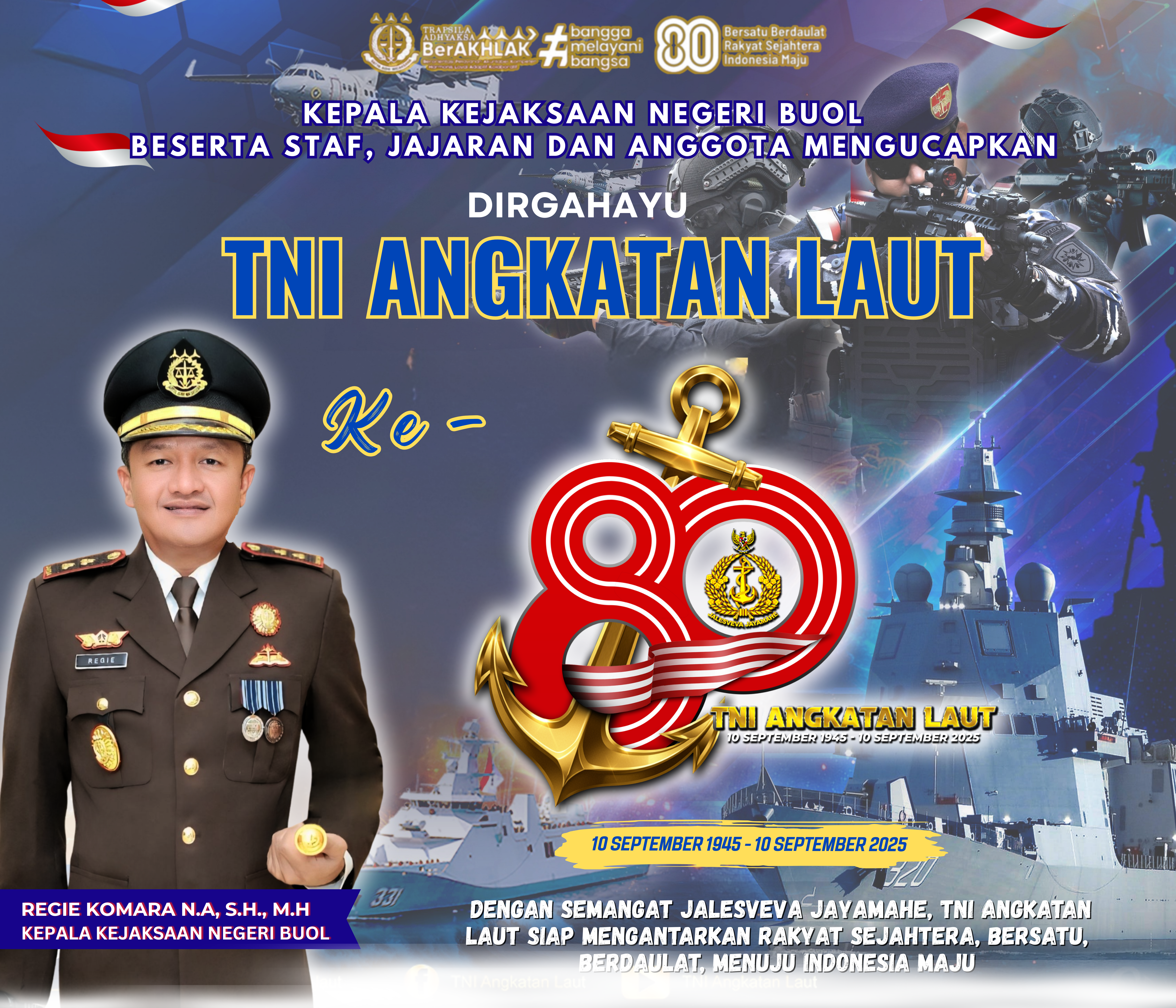 DIRGAHAYU TNI ANGKATAN LAUT KE – 80
